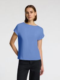 U-BOOT-AUSSCHNITT T-SHIRT, Cornflower Blue, highres