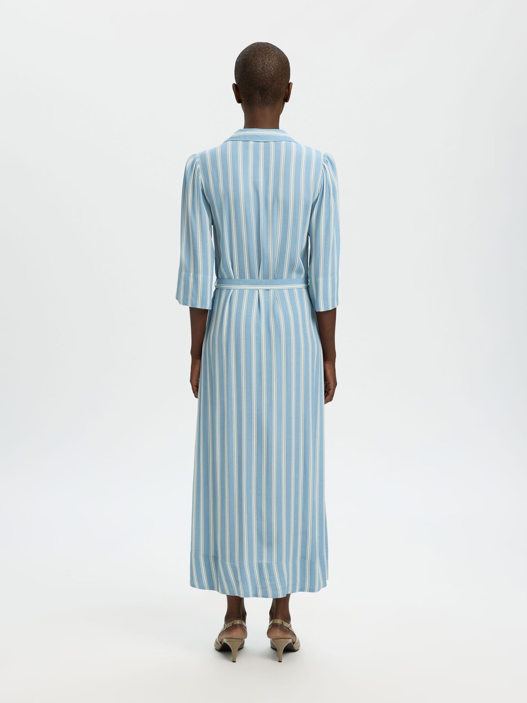 VISKOSE MAXIKJOLE, Dusty Blue, highres