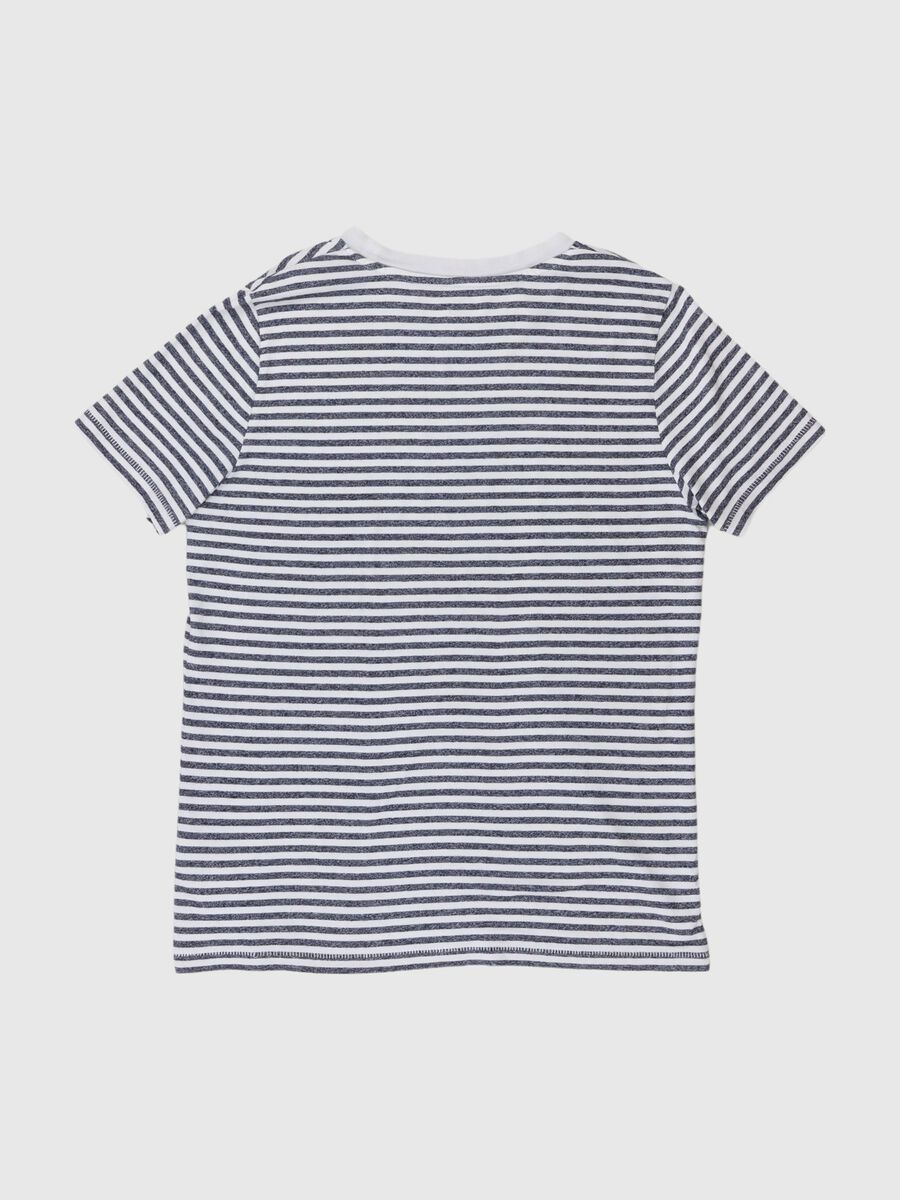 Selected STRIBET T-SHIRT, Peacoat, highres - 80000185_Peacoat_002.jpg