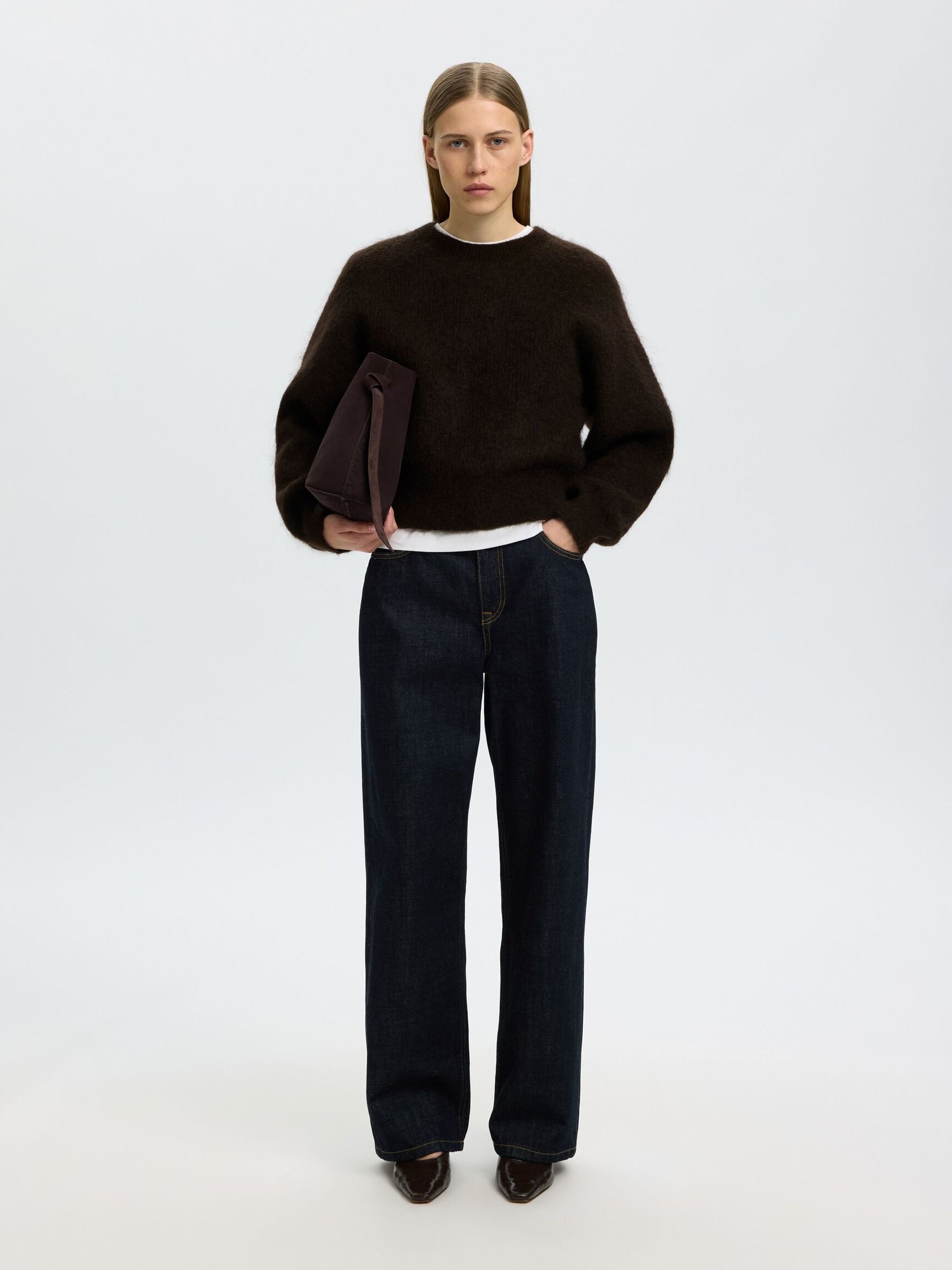 MOHAIRBLANDING STRIKTRØJE, Delicioso, highres