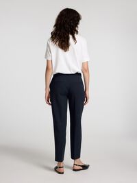 VISKOSEMIX CROPPED TAPERED HOSE, Dark Sapphire, highres