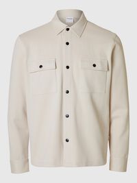 KLASSISCHES OVERSHIRT, Oatmeal, highres