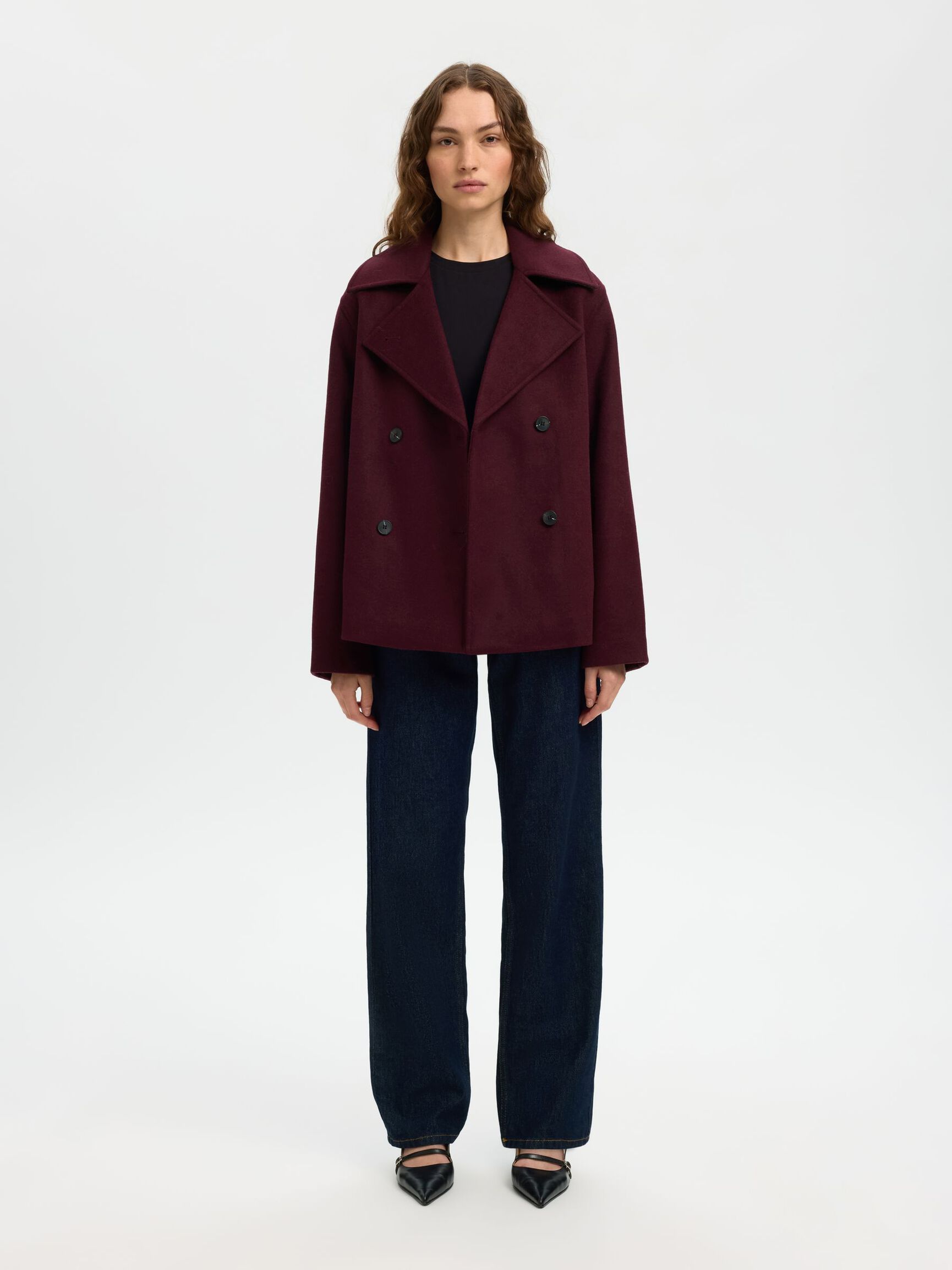 WOOL BLEND JACKET, Fig, highres