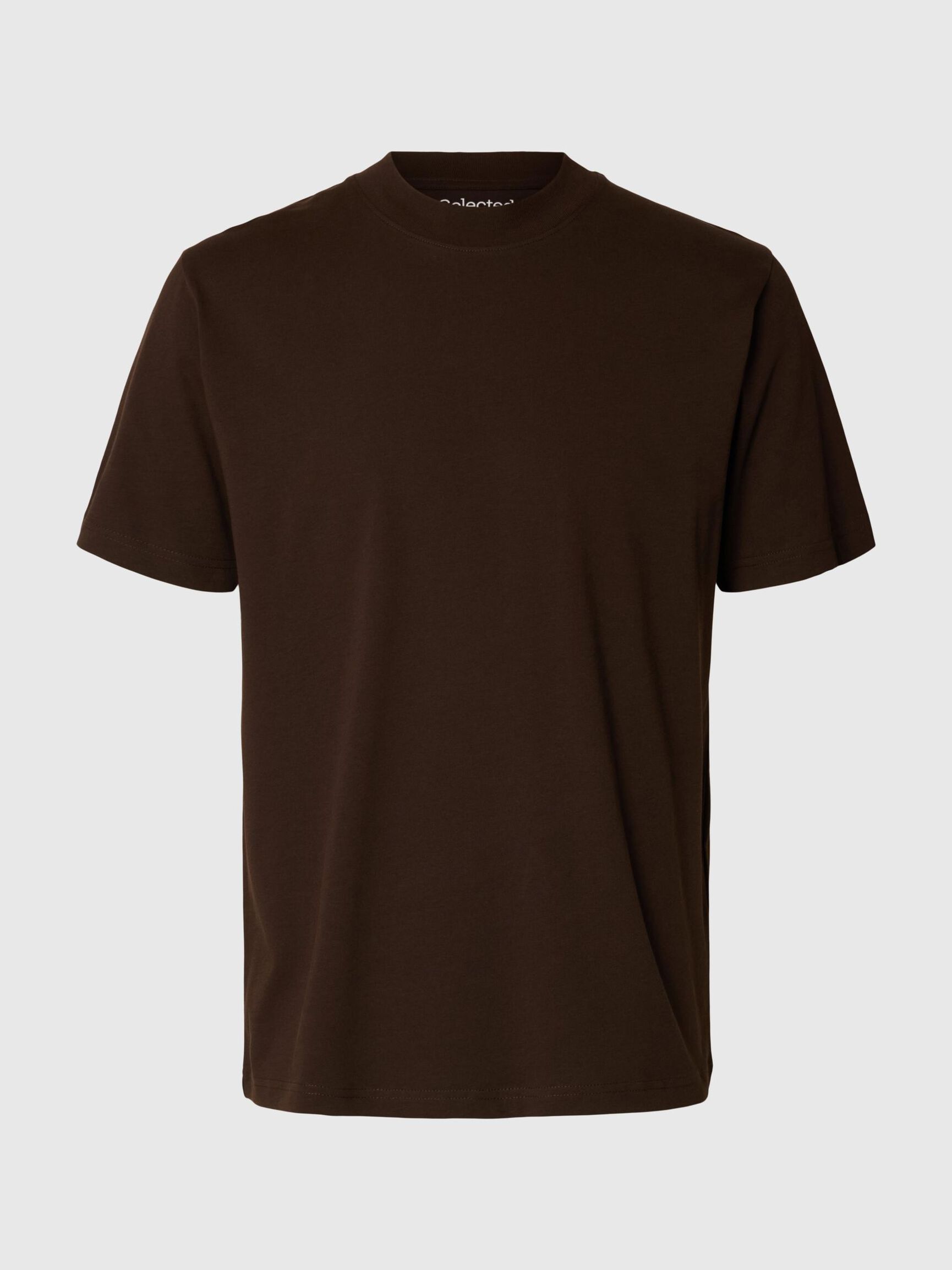 KORTE MOUW RELAXED FIT T-SHIRT, Demitasse, highres