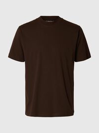 KORTE MOUW RELAXED FIT T-SHIRT, Demitasse, highres