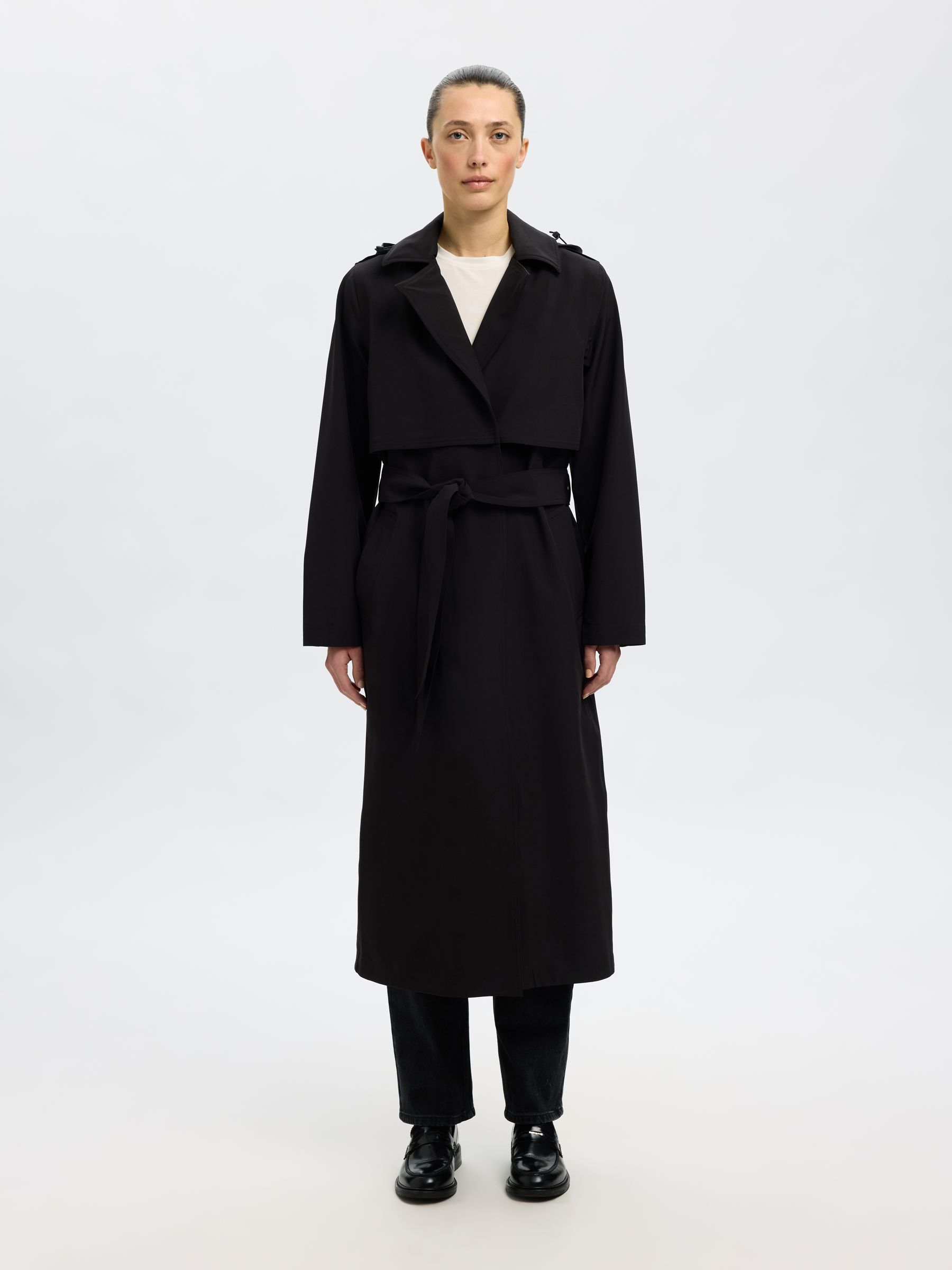 TECHNICAL TRENCHCOAT | Black | Selected