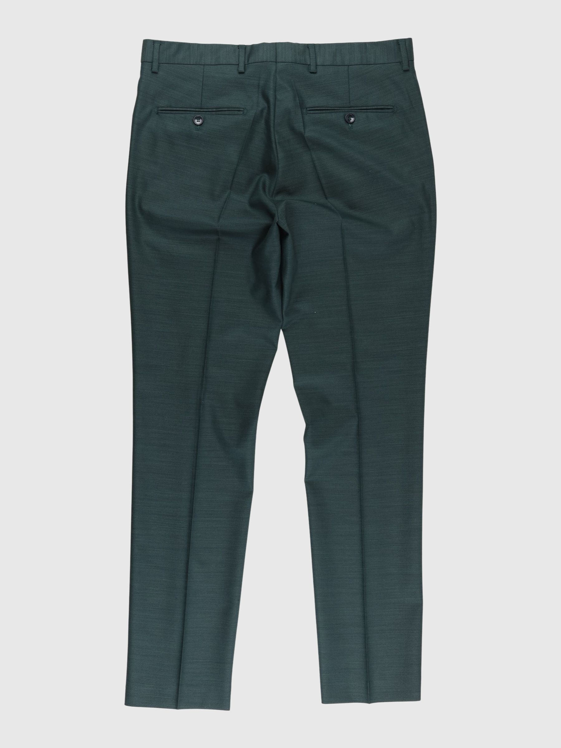 SLIM FIT TROUSERS, Dark Green, highres