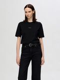 Selected SHORT SLEEVED COTTON T-SHIRT, Black, highres - 16096815_Black_1165690_003.jpg