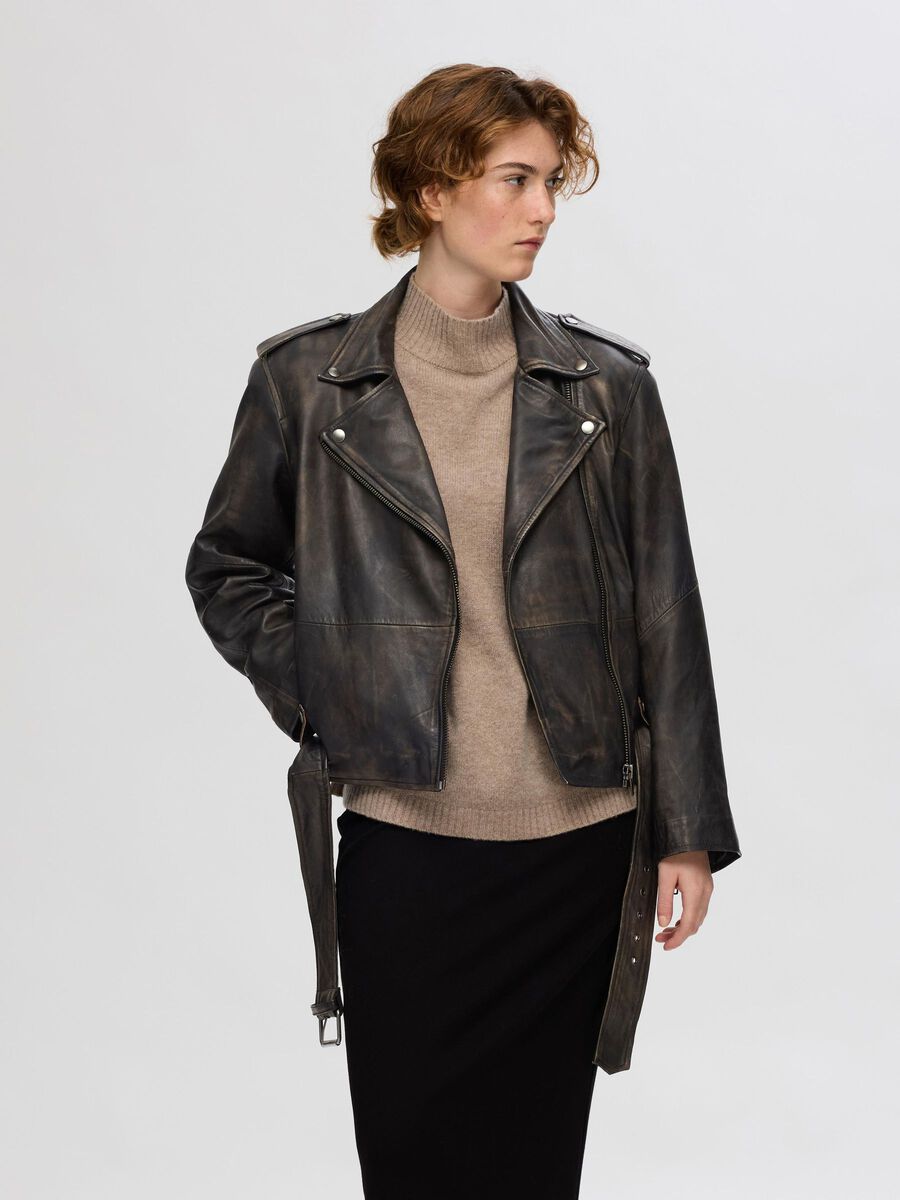 Selected 100% LÄDER BIKERJACKA, Black, highres - 16095144_Black_1130010_003.jpg