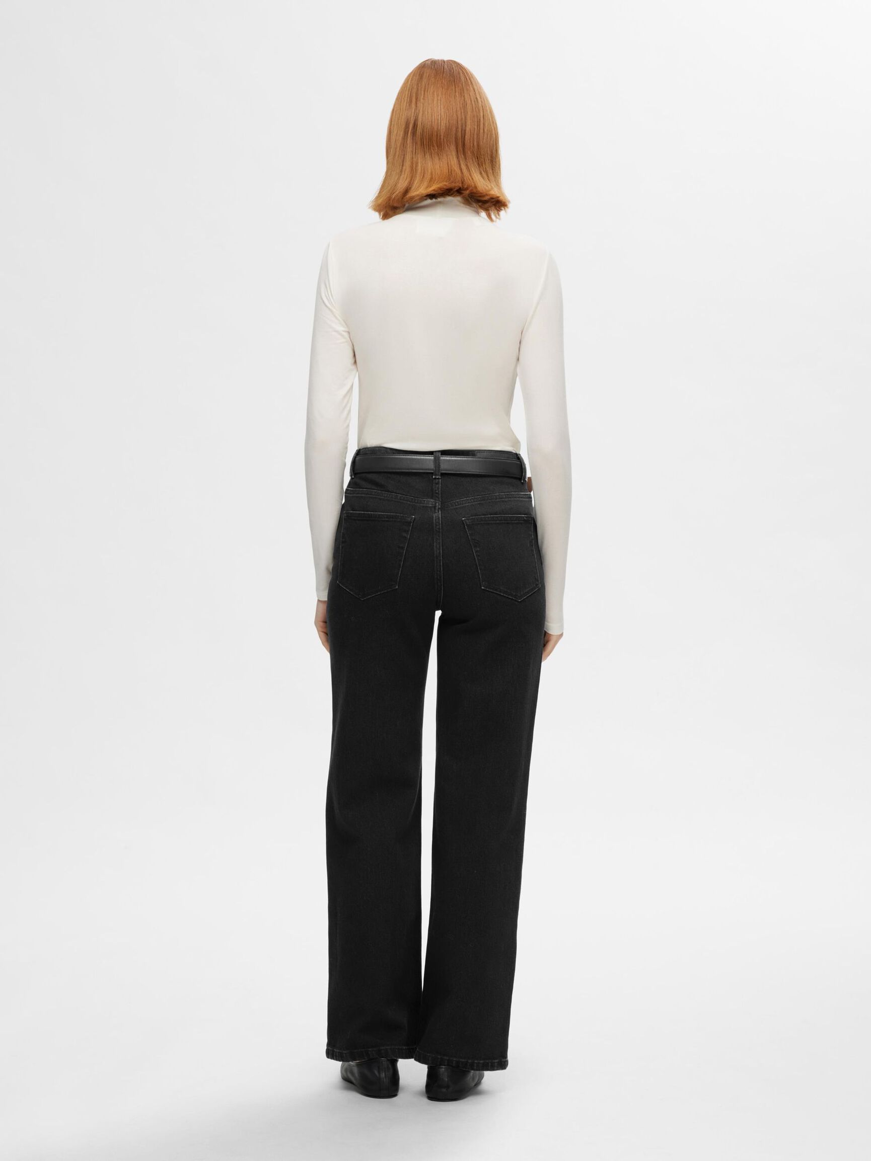 JEANSY WIDE FIT, Black Denim, highres
