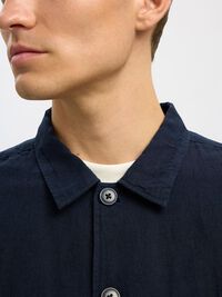 LINNENMIX OVERSHIRT, Sky Captain, highres