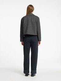 CLASSIC WOOL BLEND JACKET, Volcanic Ash, highres