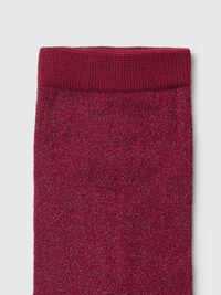 KNITTED GLITTER SOCKS, Anemone, highres