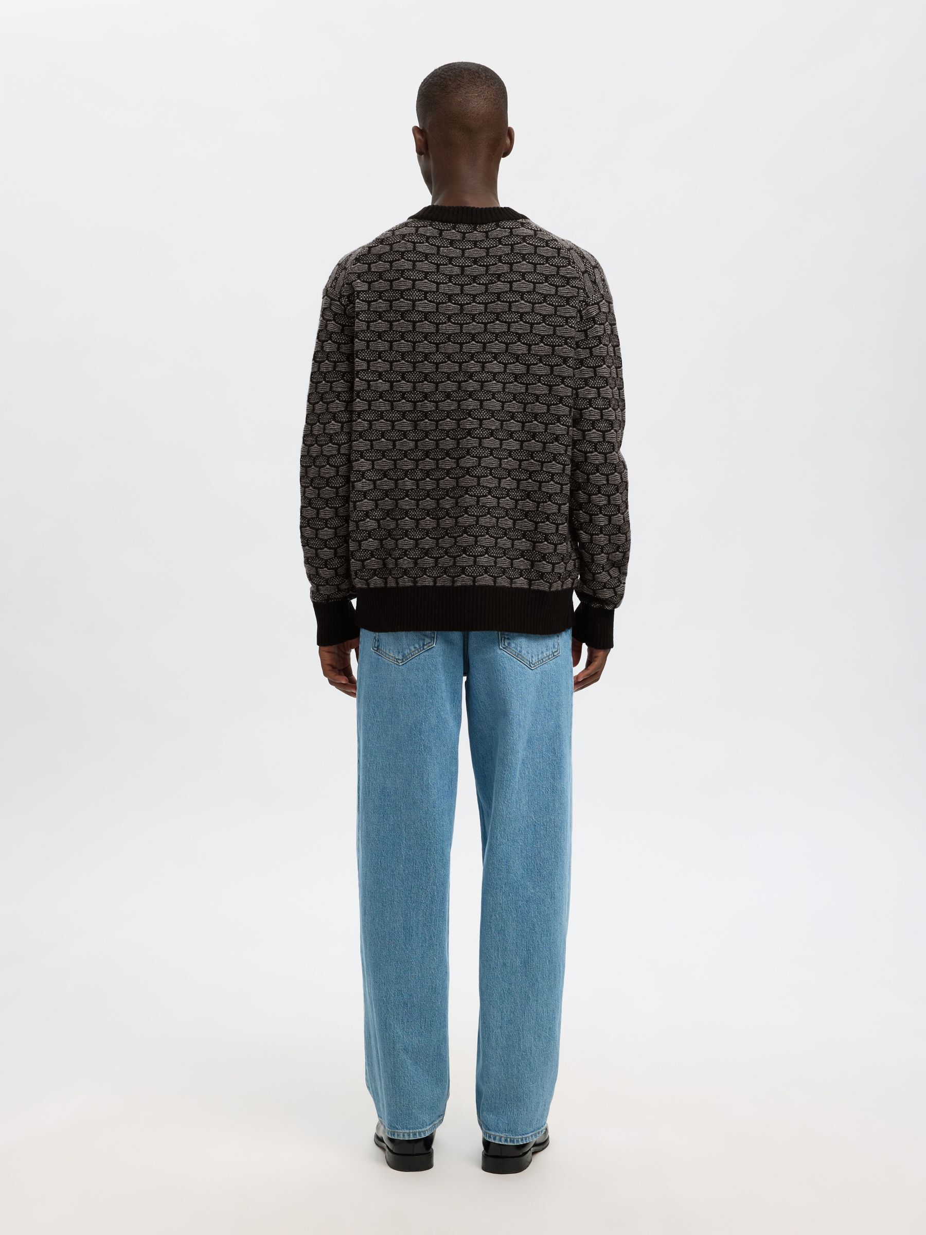 PULL EN MAILLE, Black, highres