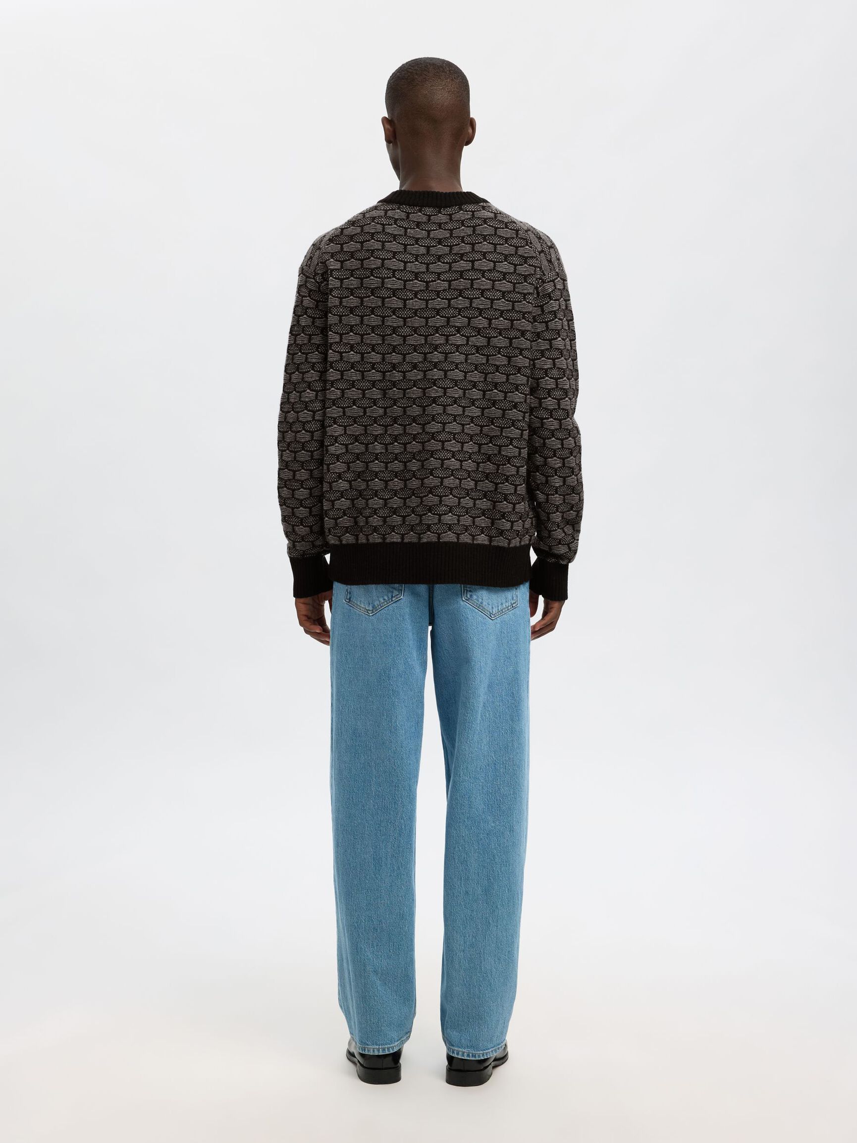 PULL EN MAILLE, Black, highres