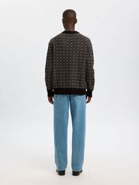 PULL EN MAILLE, Black, highres