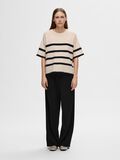 Selected SHORT-SLEEVED WOOL BLEND TOP, Birch, highres - 16093048_Birch_1113339_005.jpg