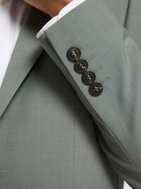 BOUTONNAGE SIMPLE BLAZER AJUSTÉ, Iceberg Green, highres