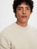 Selected RONDE HALS SWEATER, Oatmeal, highres - 16092599_Oatmeal_006.jpg