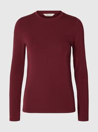 BASIC LANGARMSHIRT, Tawny Port, highres