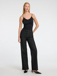 GLIMMER BODYSTOCKING, Black, highres