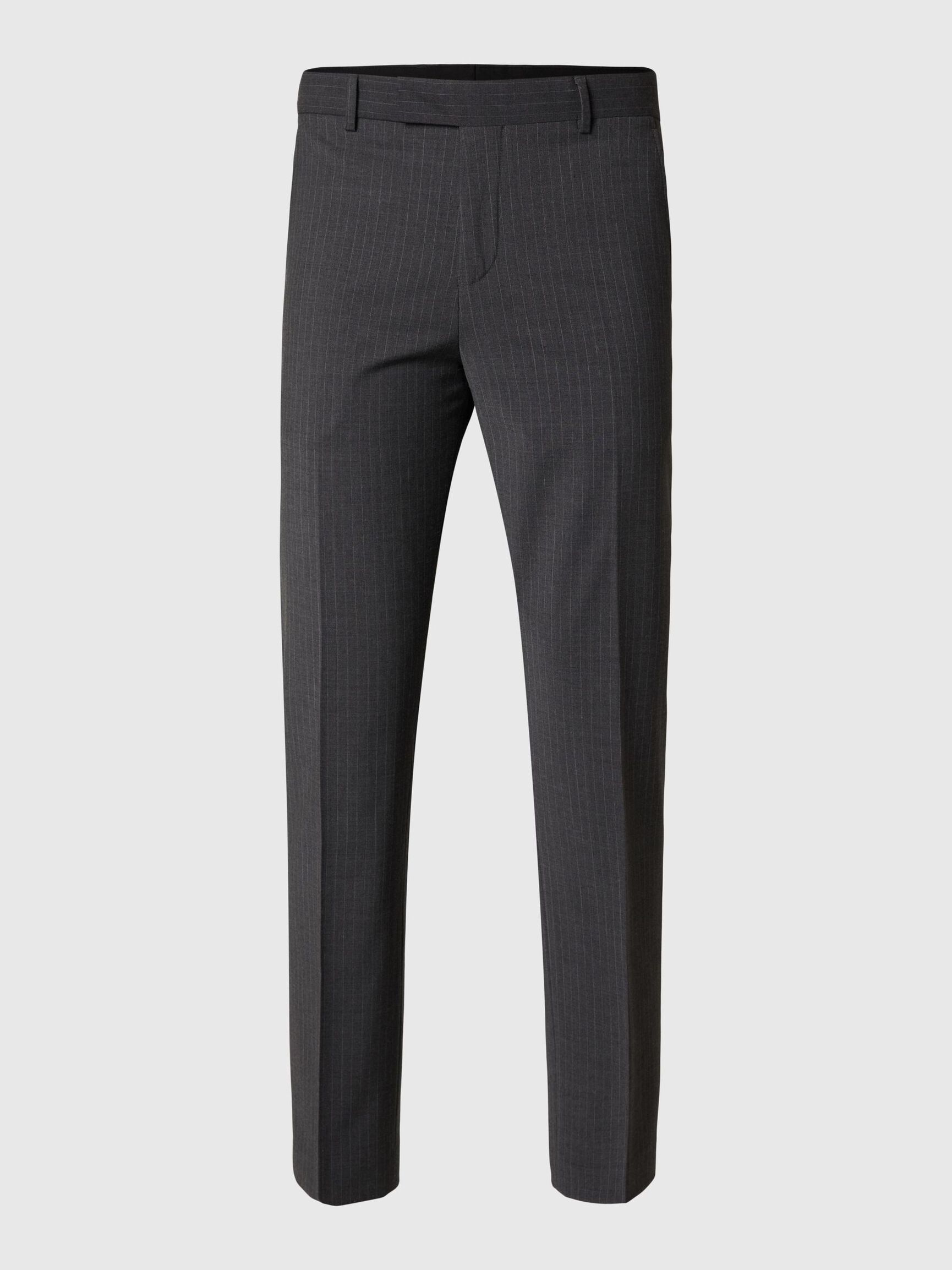 À FINES RAYURES PANTALON DE COSTUME, Dark Grey, highres