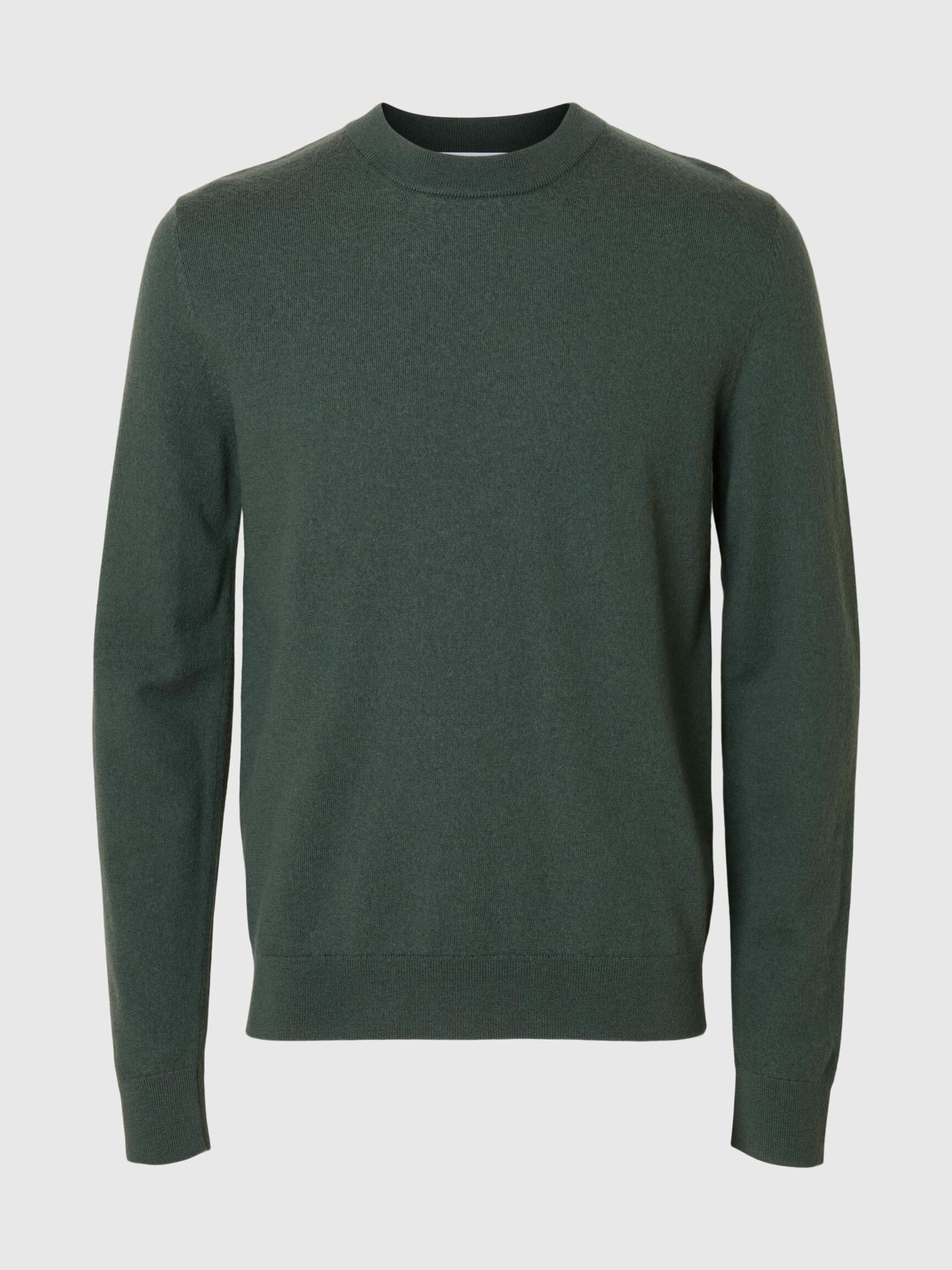 100% MERINO WOOL PULLOVER, Deep Forest, highres