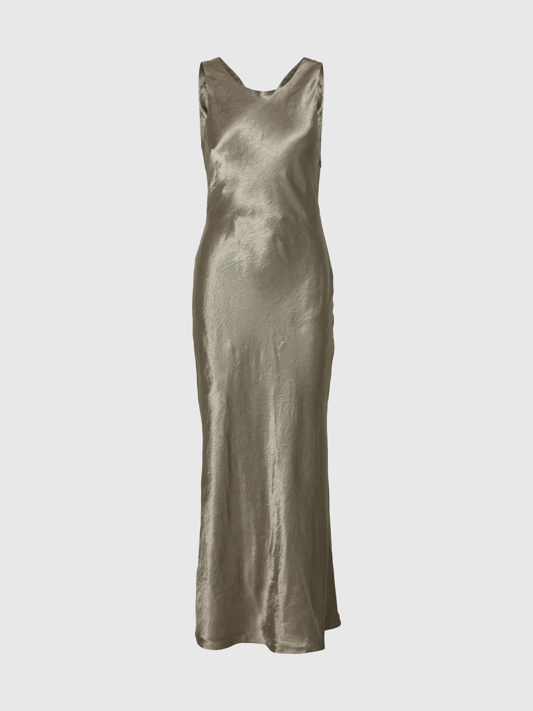 SANS MANCHES ROBE MI-LONGUE, Vetiver, highres