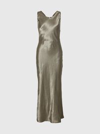 PRENDA SIN MANGAS VESTIDO MIDI, Vetiver, highres