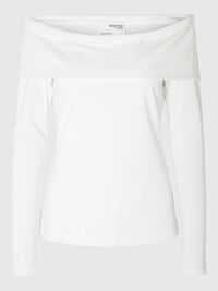 VISKOSEMIX OFF SHOULDER TOP, Snow White, highres