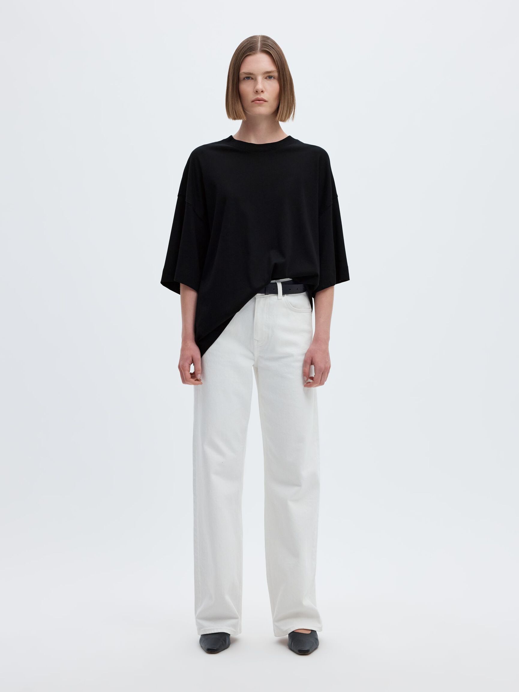 ESSENTIAL OVERSIZED T-SHIRT, Black, highres
