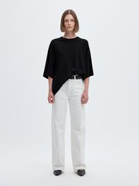 ESSENTIAL OVERSIZED T-SHIRT, Black, highres