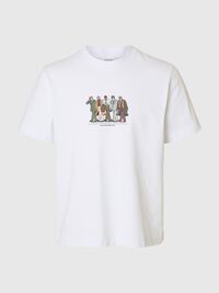 PRINTED REGULAR FIT T-SHIRT, Bright White, highres