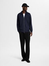 VISKOSEMIX STRICKJACKE, Sky Captain, highres
