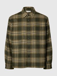 REGULAR FIT OVERSHIRT, Forest Night, highres