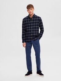 FLANNEL SHIRT, Dark Sapphire, highres