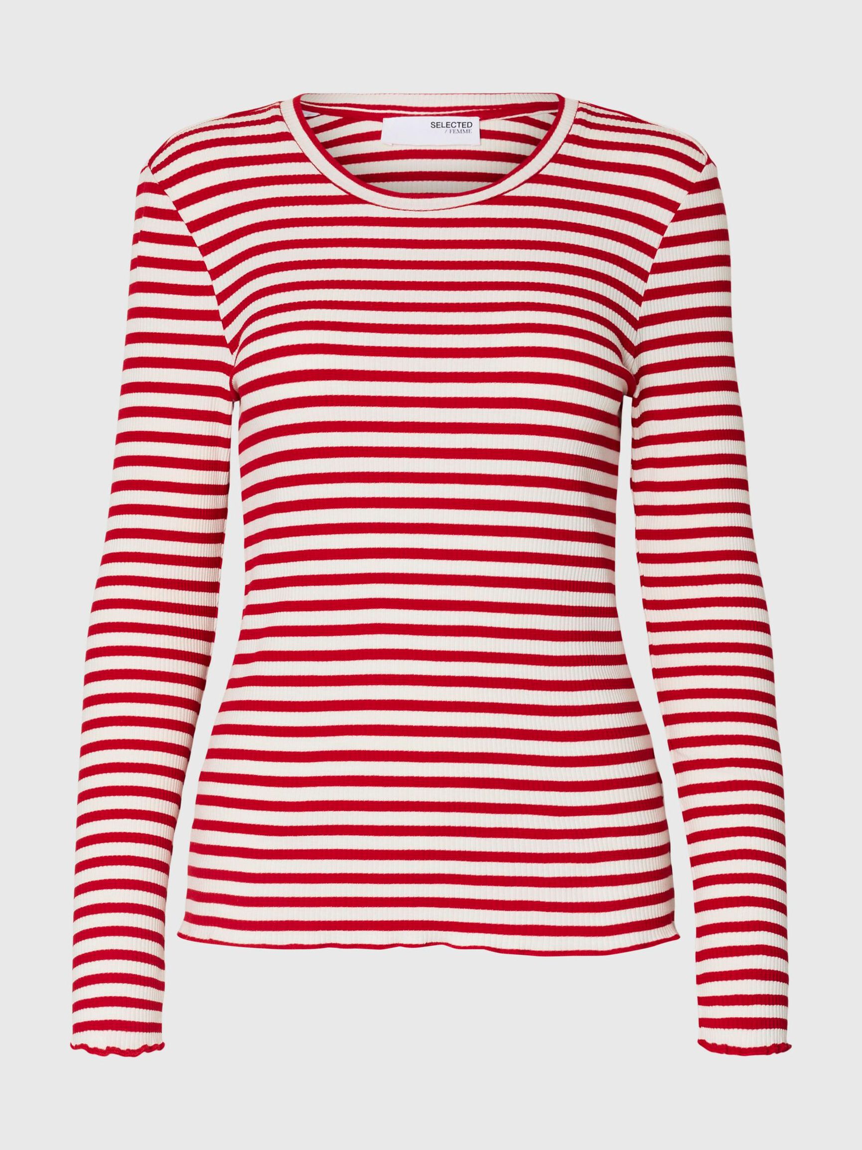 RANDIG LÅNGÄRMAD T-SHIRT, Equestrian Red, highres