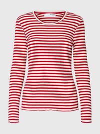 RANDIG LÅNGÄRMAD T-SHIRT, Equestrian Red, highres