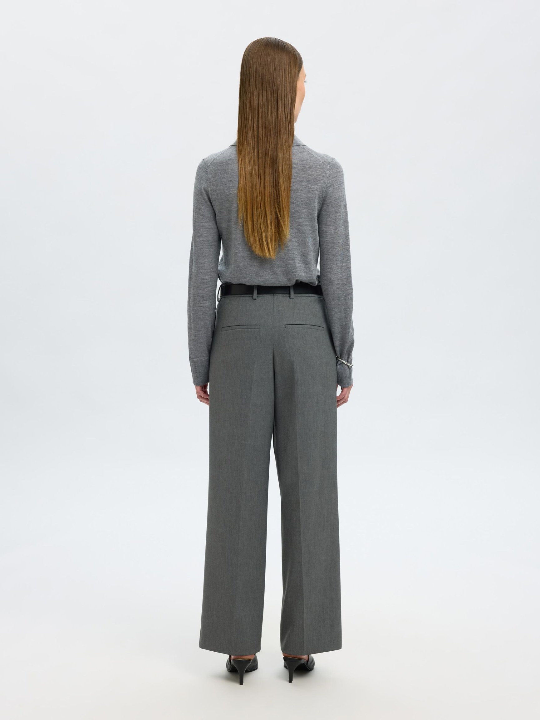 PANTALONE DEL COMPLETO, Medium Grey Melange, highres