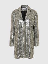 SEQUIN MINI DRESS, Silver, highres