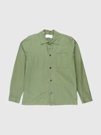 PLAIN OVERSHIRT, Olivine, highres
