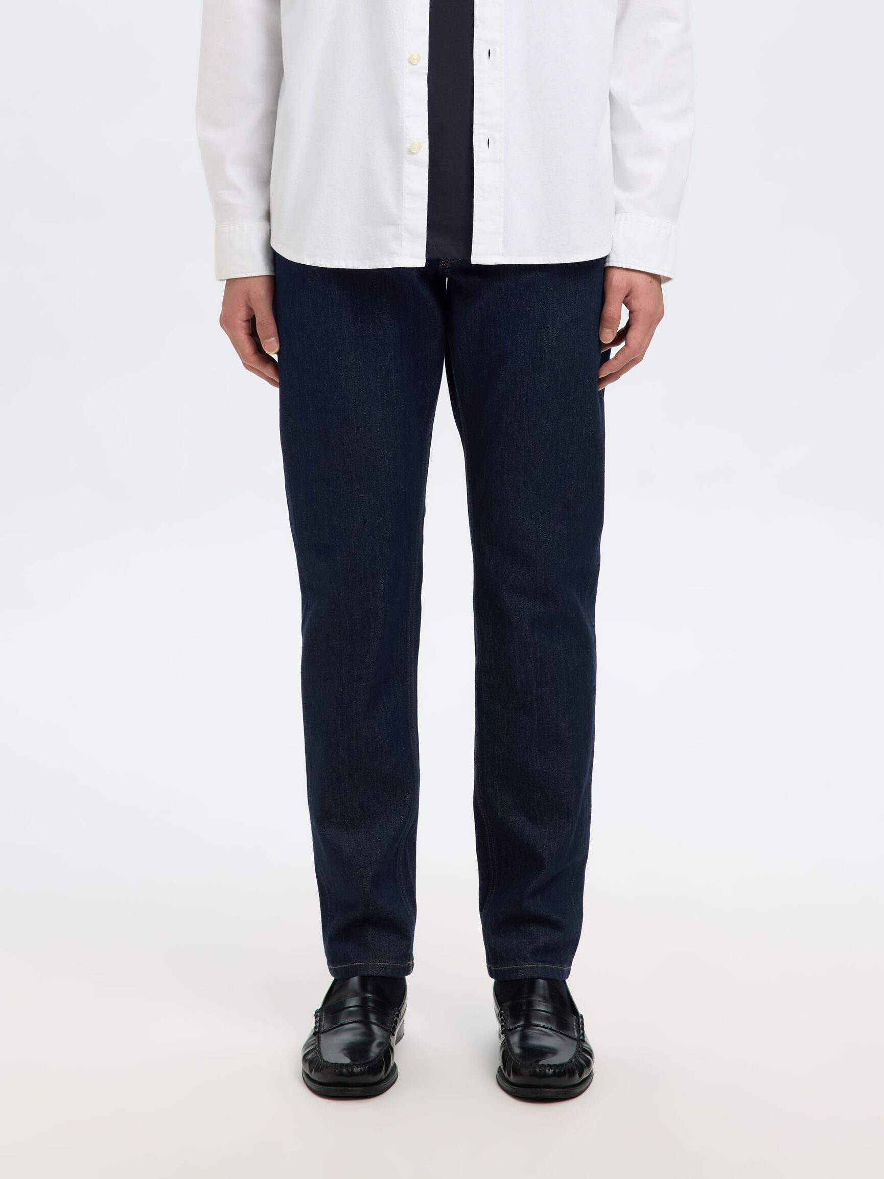 175 SLIM FIT JEANS, Dark Blue Denim, highres