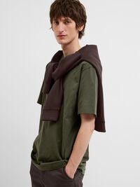RELAXED FIT KURZARM T-SHIRT, Forest Night, highres