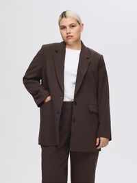 RELAXED FIT BLAZER, Coffee Bean, highres