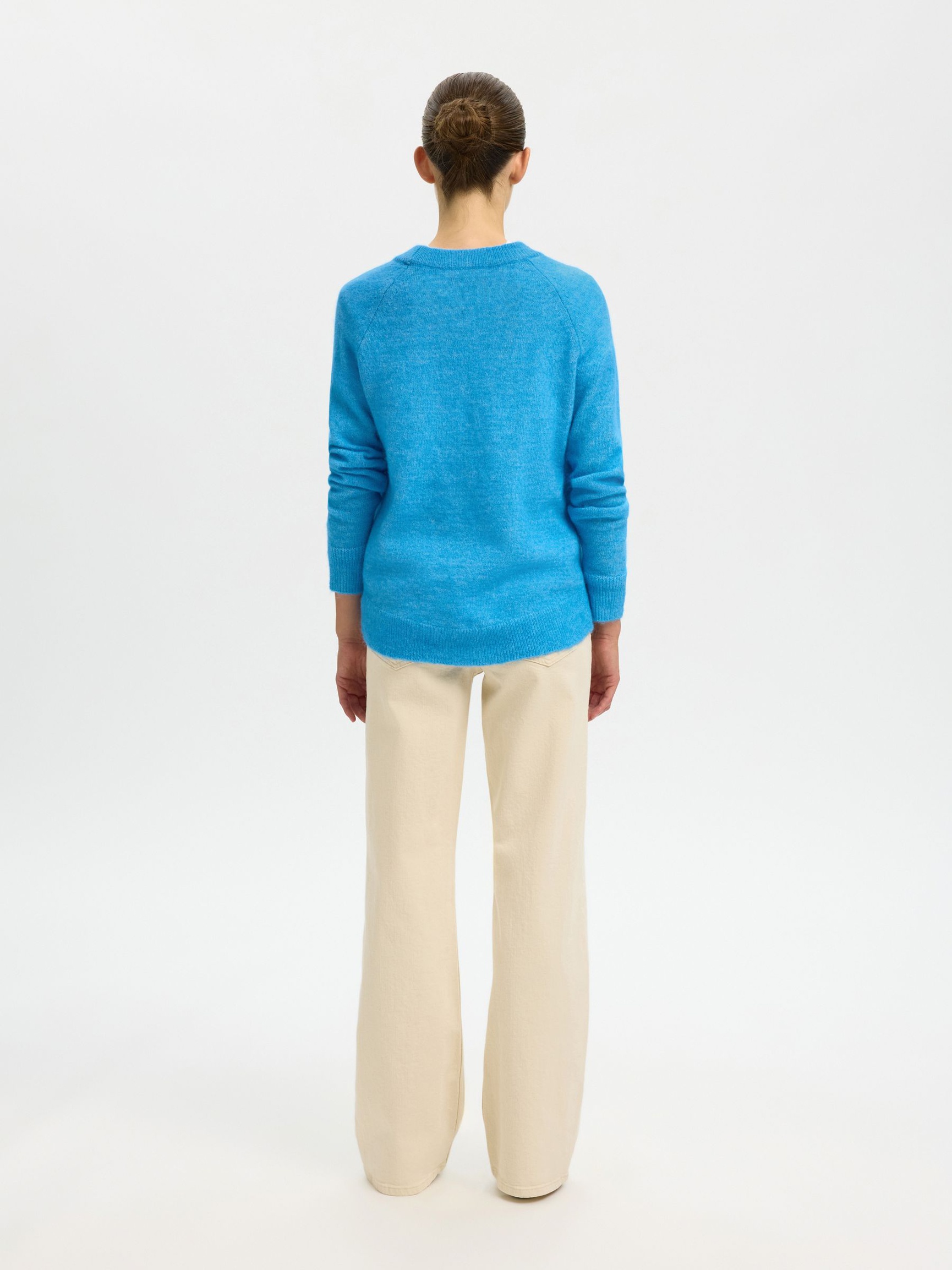 WOOL BLEND JUMPER, Malibu Blue, highres