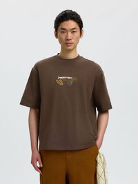IMPRIMÉE T-SHIRT, Turkish Coffee, highres