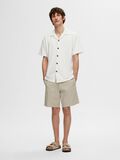 Selected GERIBDE CUBAN COLLAR OVERHEMD MET KORTE MOUWEN, Egret, highres - 16090778_Egret_005.jpg