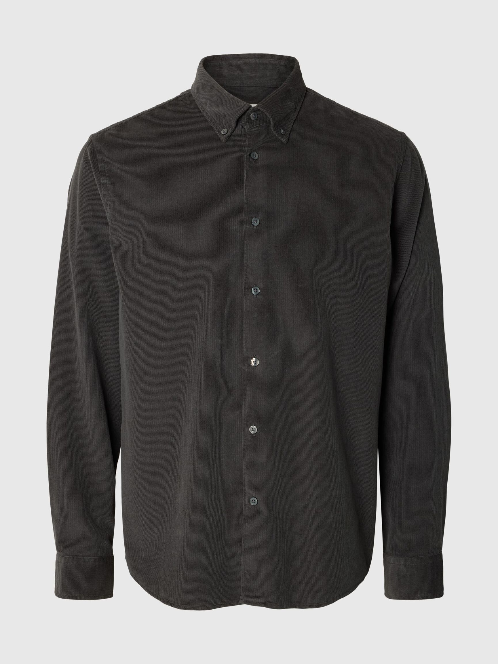 COTTON  CORDUROY SHIRT, Dark Shadow, highres