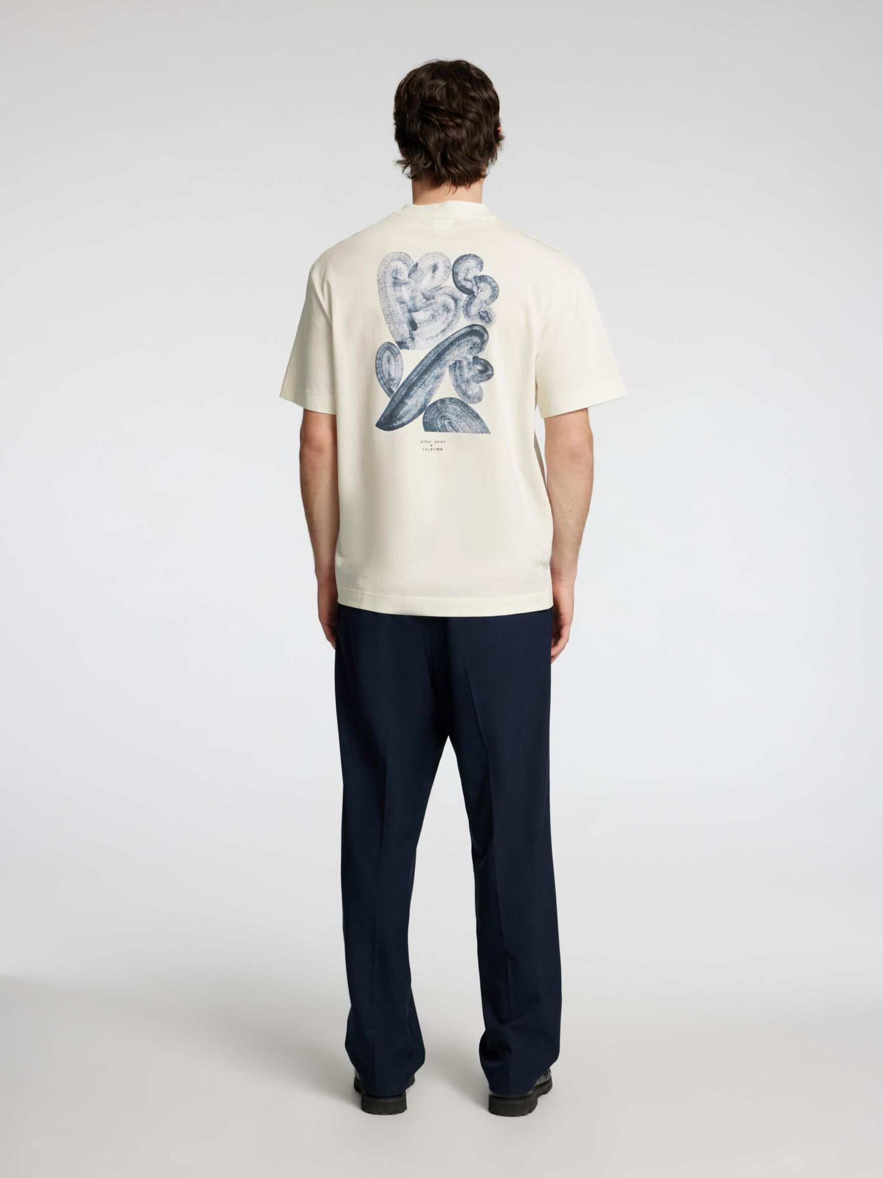 PRINTET T-SHIRT, Cloud Dancer, highres