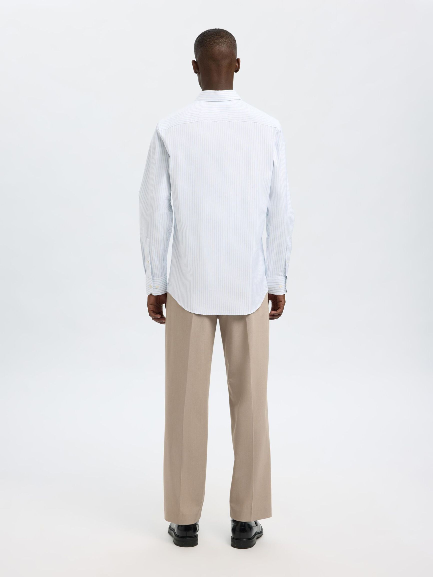STRETCH SLIM FIT SHIRT, Bright White, highres